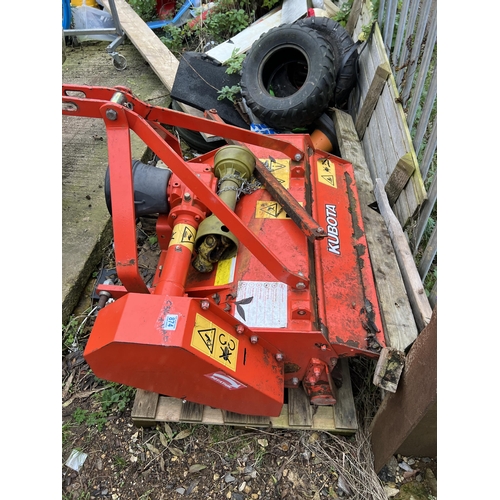 874 - Kubota flail mower