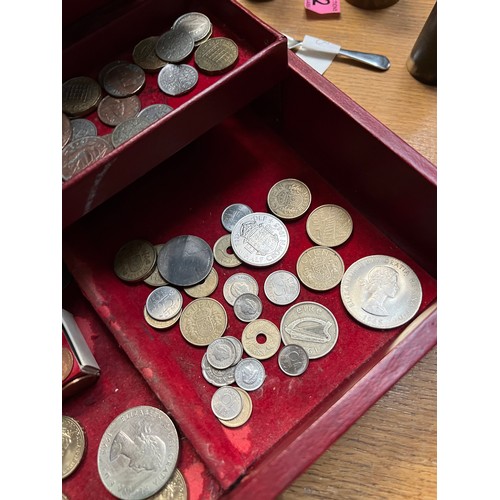 13 - box mixed coins...