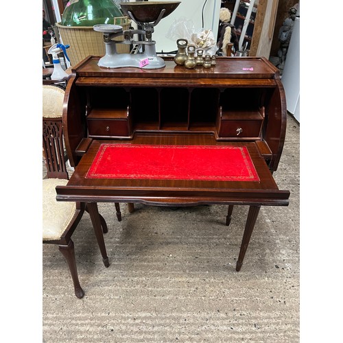 70 - Mahogany roll top desk