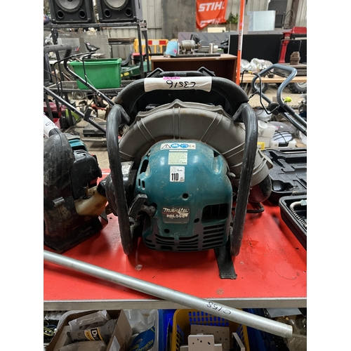 113 - Makita back pack blower RBL500