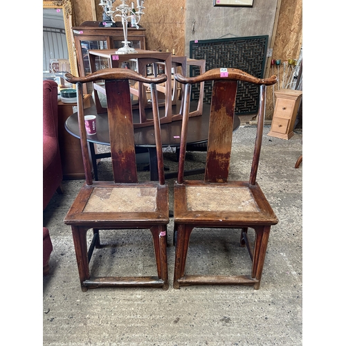 1 - pair Chinese Yoke chairs