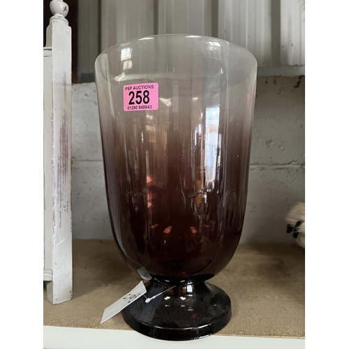 258 - large glass vase