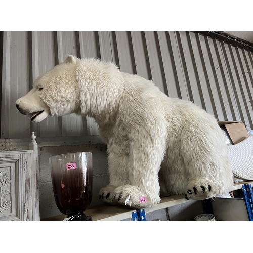 264 - LARGE POLAR bear , shop display