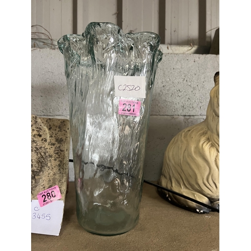 281 - large glass vase