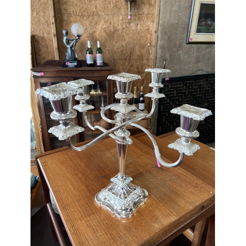 4 - plated candelabra