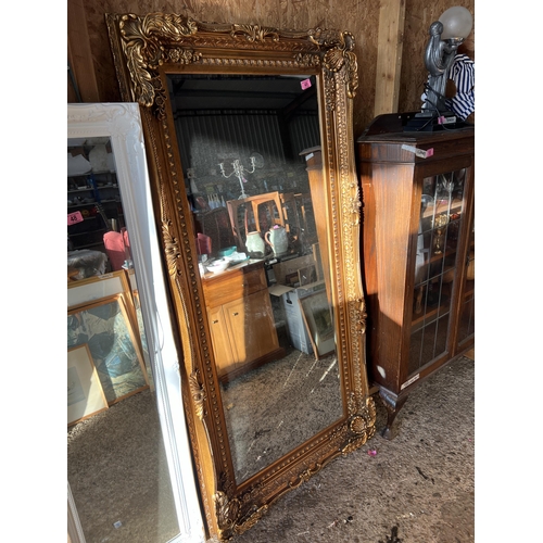 49 - New Large GOLD  framed ornate mirror