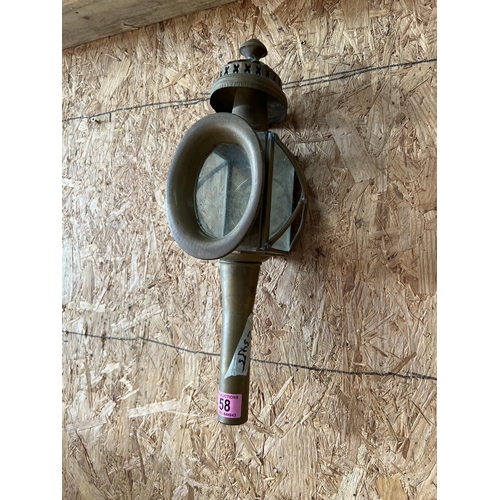 58 - brass carriage lamp