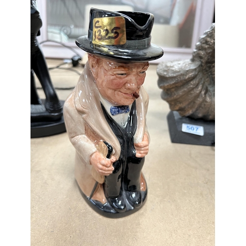 509 - WINSTON CHURCHILL character jug by ROYAL DOULTON