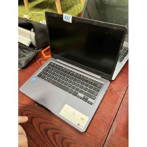 637 - ASUS Celeron laptop SAS no charger