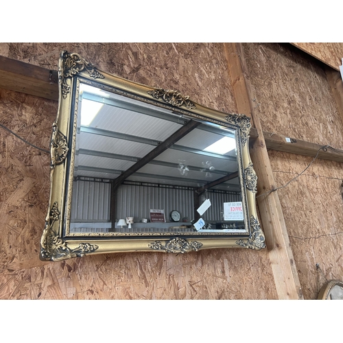 675 - gold framed mirror