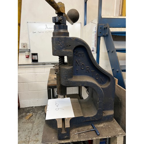 6 - Norton Fly Press 4 DB with bench and tooling