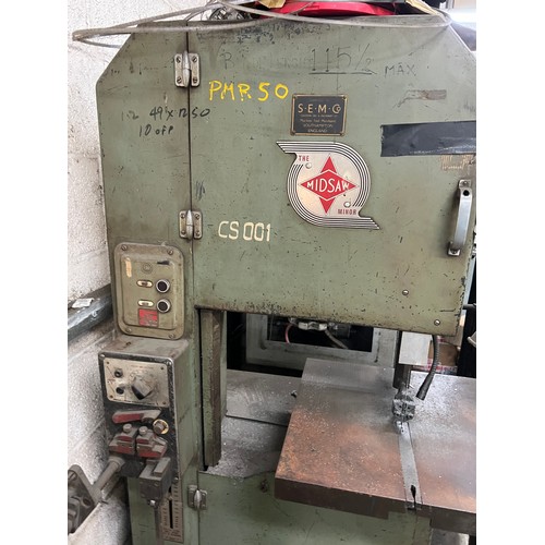 9 - Midsaw Minor Vertical Bandsaw...