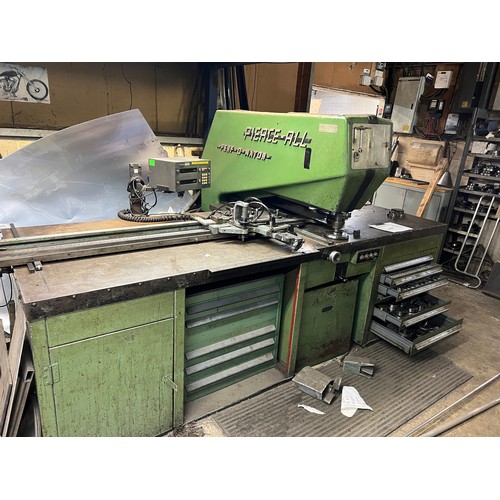 17 - Pierce All Punching Machine Lots of tooling in draws