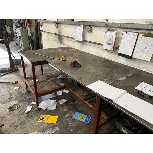 23 - Large Metal working table...