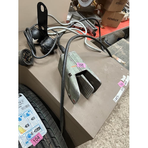 105 - Machine foot pedal & caravan electric point