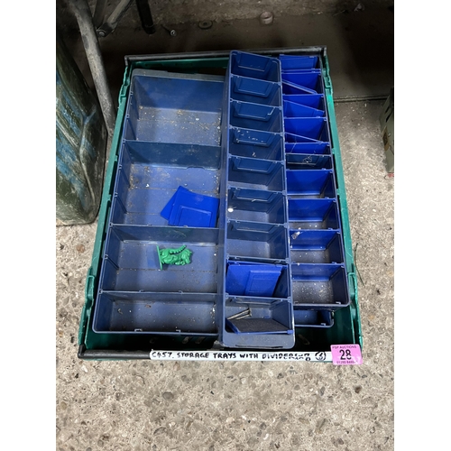28 - Qty plastic tool carriers