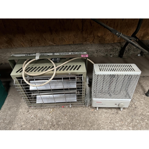 29 - 2 x Worksop heaters