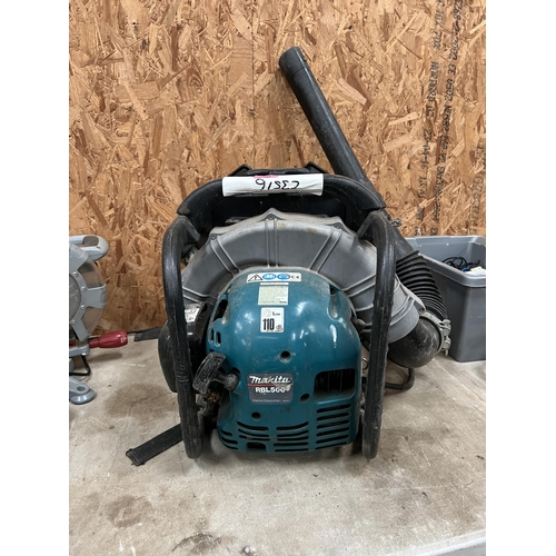 58 - Makita petrol back pack blower RBL500