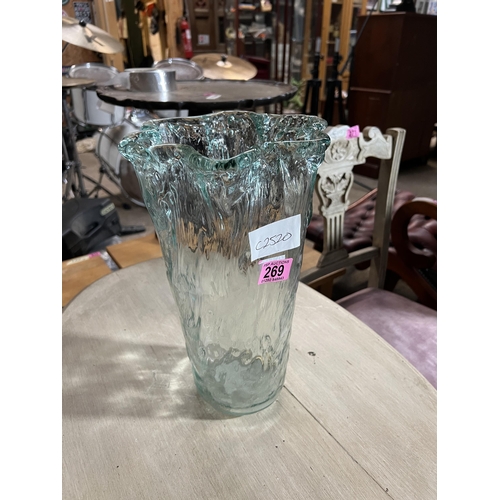 269 - large glass vase