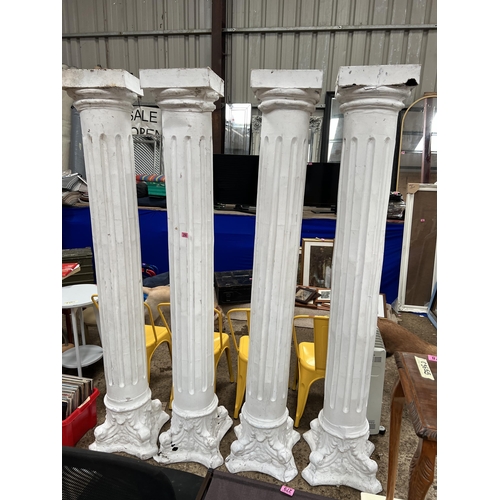 290 - 4 x faux Roman columns