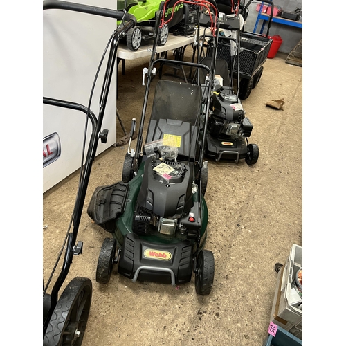 201 - NEW WEBB petrol mower model WER510SP