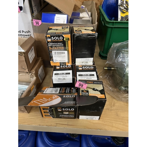 99 - 8 x boxes 10x40 coach screws