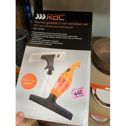 440 - cordless window vac