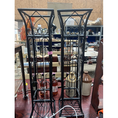 523 - 2 x ornate plant stands