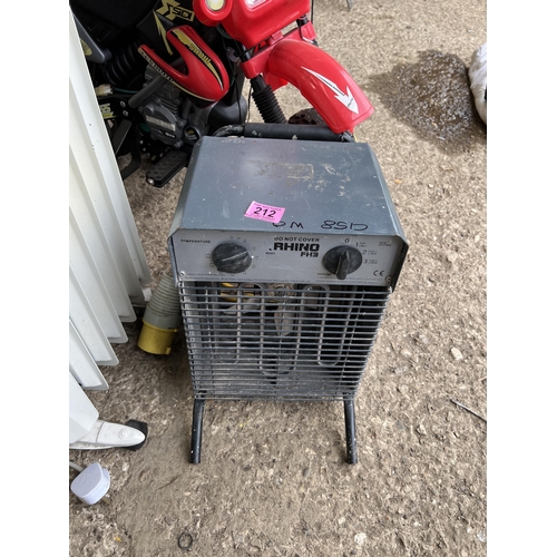 212 - 110v workshop heater