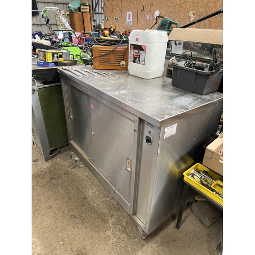 249 - Stainless steel cabinet on wheels