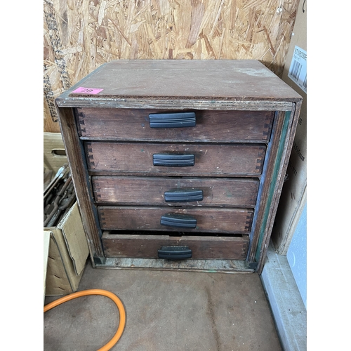 29 - vintage tool box plus contents