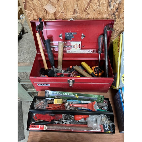 8 - red tool box plus contents