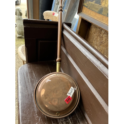 649 - copper warming pan