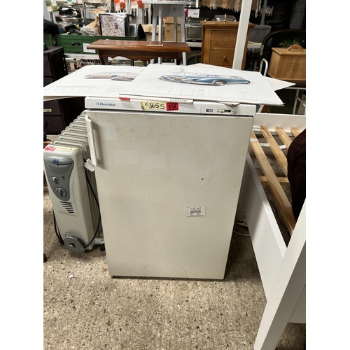 834 - under counter freezer , works but needs clean