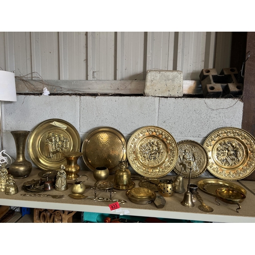 933 - sheif mixed brass items