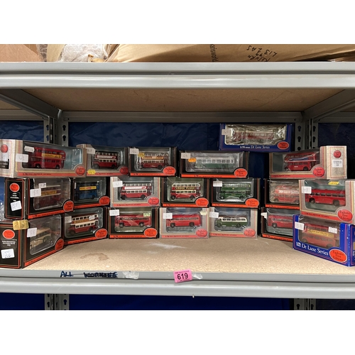 619 - Qty boxed EFE buses 1:76