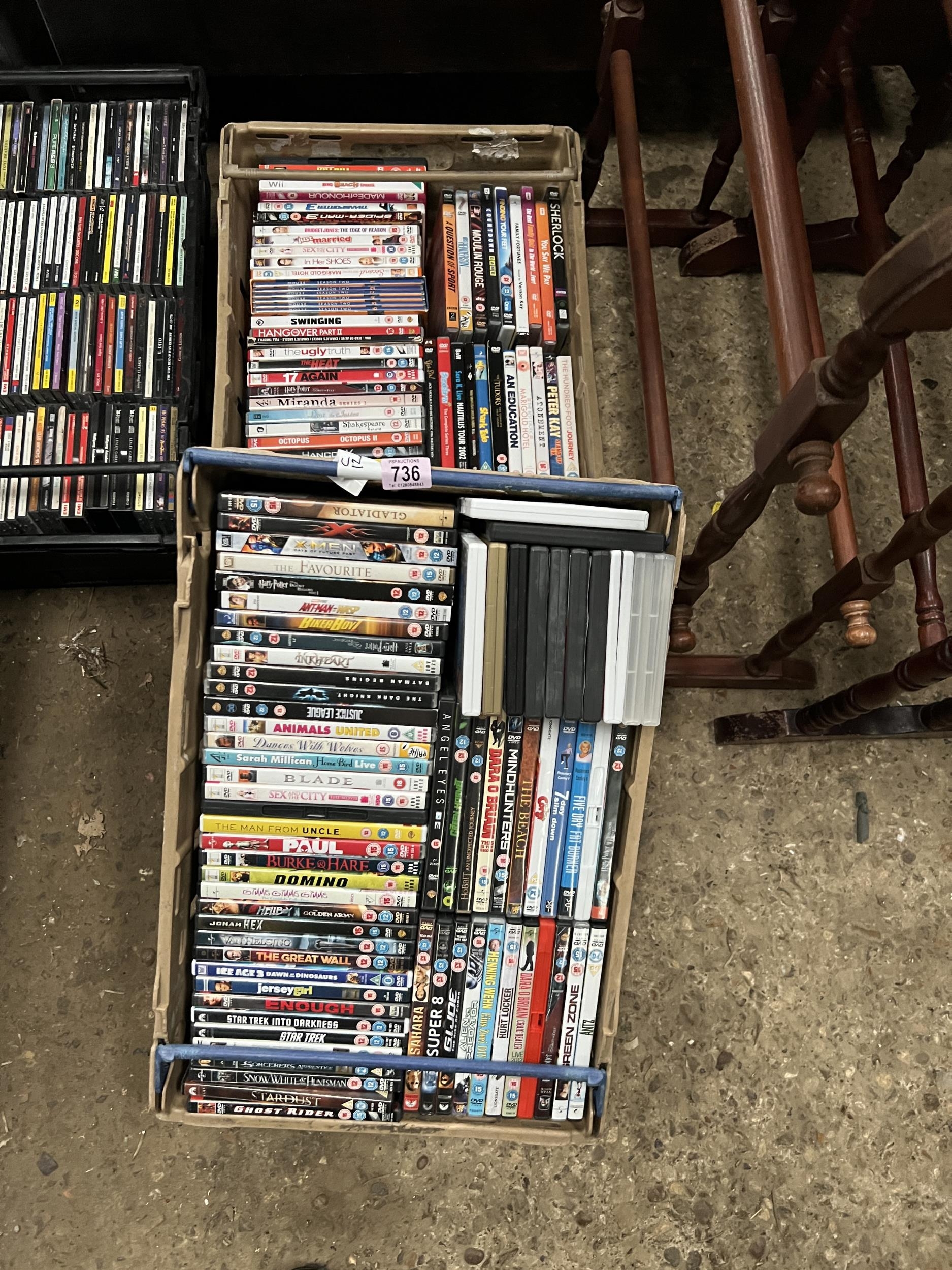 2 x trays mixed DVD’s