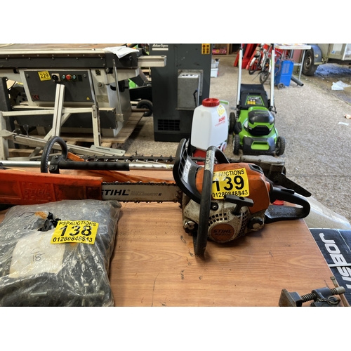 139 - Stihl petrol chainsaw MS211C ,  SAS