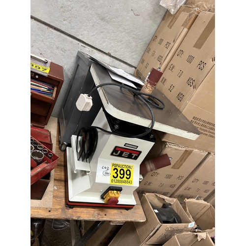 399 - JET , Oscillating spindle sander model JBOS-5 , with stand & instructions