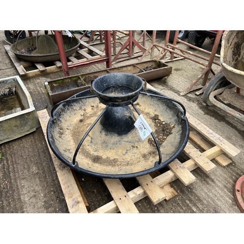 629 - CAST IRON antique pig feeder