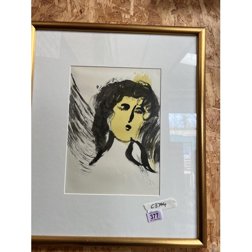 377 - Framed picture , by Marc Chagall