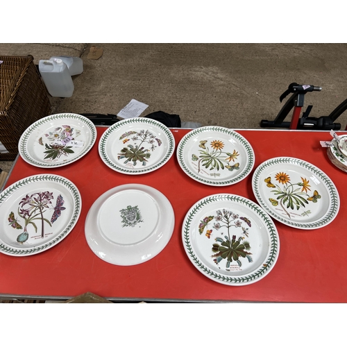 553 - 7 x Portmerion plates 26cm diameter