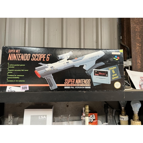 609 - boxed SUPER Ninetendo scope 6