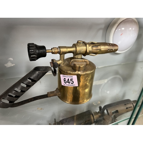 645 - Brass blow torch