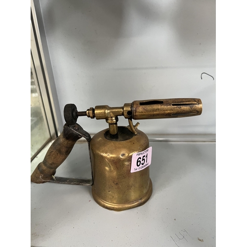 651 - Brass blow torch