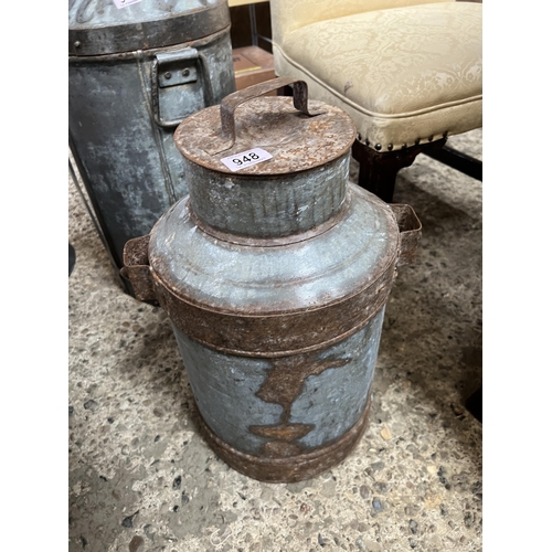 948 - Rustic milk churn h247