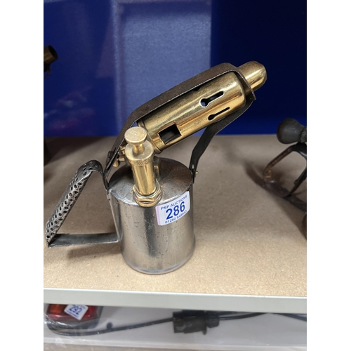 286 - Vintage brass blow torch