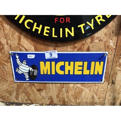 9 - vintage style enamel sign MICHELIN H395