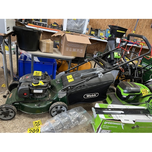 208 - WEBB petrol mower