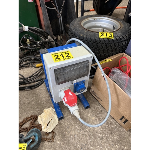 212 - electric hook up unit